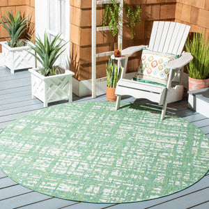 Safavieh Courtyard Elegant 9' X 12' Indoor/Outdoor Area Rug With Abstract Design In Pink And Ivory Tones Orange ,Ivory 85.4% Polypropylene,10.4% Polyester,4.2% Latex Cy8451-52821-810