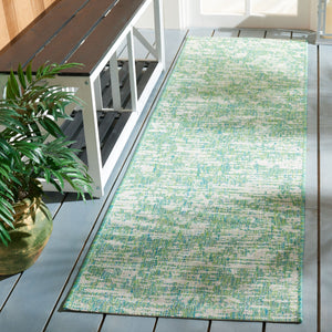Safavieh Courtyard Luxurious Gold And Ivory Area Rug - Durable, Elegant Design For Indoor And Outdoor Use Green Blue ,Ivory 85.4% Polypropylene,10.4% Polyester,4.2% Latex Cy8452-55721-3