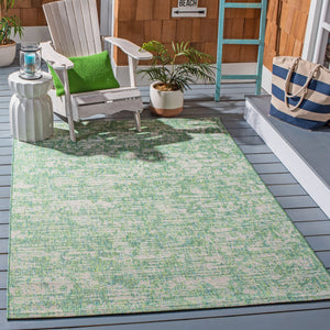 Safavieh Courtyard Luxurious Gold And Ivory Area Rug - Durable, Elegant Design For Indoor And Outdoor Use Green Blue ,Ivory 85.4% Polypropylene,10.4% Polyester,4.2% Latex Cy8452-55721-3