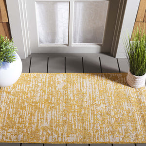 Safavieh Courtyard Luxurious Gold And Ivory Area Rug - Durable, Elegant Design For Indoor And Outdoor Use Green Blue ,Ivory 85.4% Polypropylene,10.4% Polyester,4.2% Latex Cy8452-55721-3