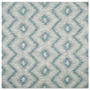 Safavieh Courtyard Elegant Grey And Blue Area Rug - Timeless Design, Durable Craftsmanship For Any Space Grey ,Blue 88% Polypropylene,12% Polyester Cy8463-37212-28