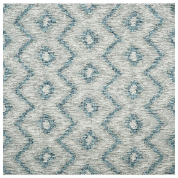 Safavieh Courtyard Elegant Grey And Blue Area Rug - Timeless Design, Durable Craftsmanship For Any Space Grey ,Blue 88% Polypropylene,12% Polyester Cy8463-37212-28
