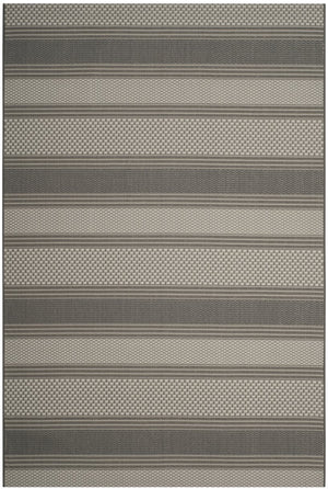 Safavieh Courtyard Sophisticated Grey And Navy Area Rug - Stylish, Durable Design For Indoor & Outdoor Spaces Grey ,Navy 88% Polypropylene,12% Polyester Cy8464-36812-4r