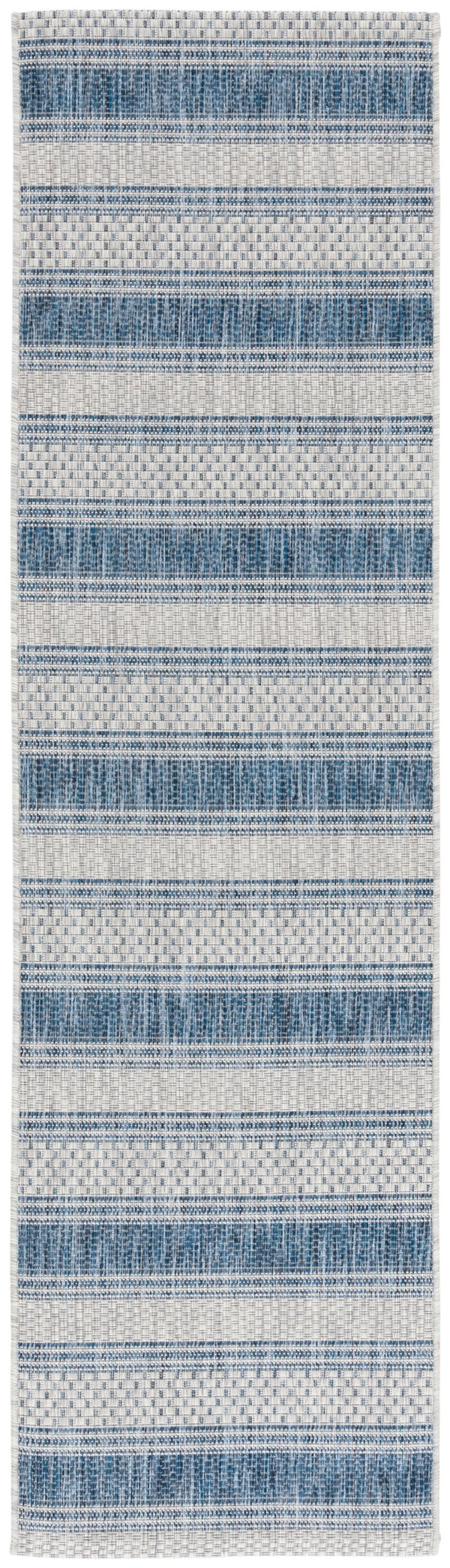 Safavieh Courtyard Sophisticated Grey And Navy Area Rug - Stylish, Durable Design For Indoor & Outdoor Spaces Grey ,Navy 88% Polypropylene,12% Polyester Cy8464-36812-4r