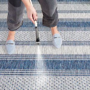 Safavieh Courtyard Sophisticated Grey And Navy Area Rug - Stylish, Durable Design For Indoor & Outdoor Spaces Grey ,Navy 88% Polypropylene,12% Polyester Cy8464-36812-4r