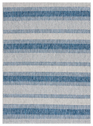 Safavieh Courtyard Sophisticated Grey And Navy Area Rug - Stylish, Durable Design For Indoor & Outdoor Spaces Grey ,Navy 88% Polypropylene,12% Polyester Cy8464-36812-4r