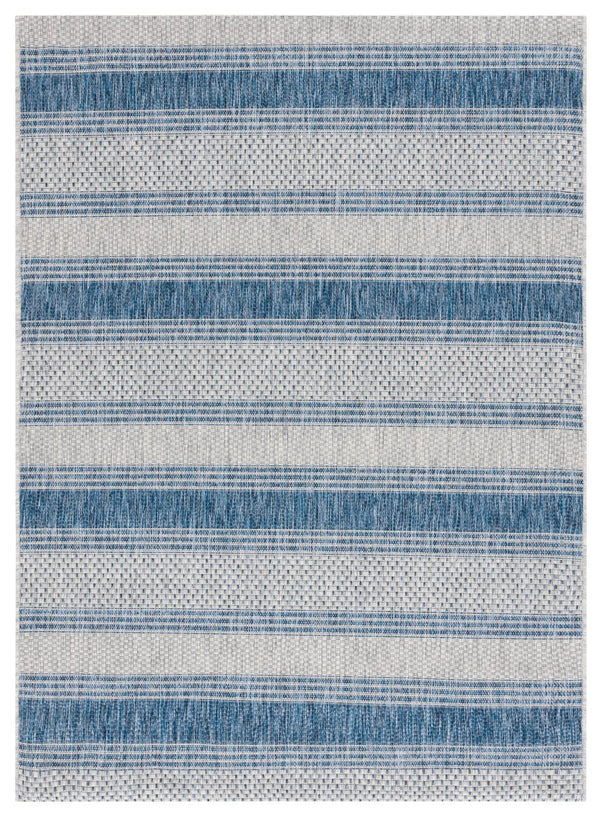 Safavieh Courtyard Sophisticated Grey And Navy Area Rug - Stylish, Durable Design For Indoor & Outdoor Spaces Grey ,Navy 88% Polypropylene,12% Polyester Cy8464-36812-4r