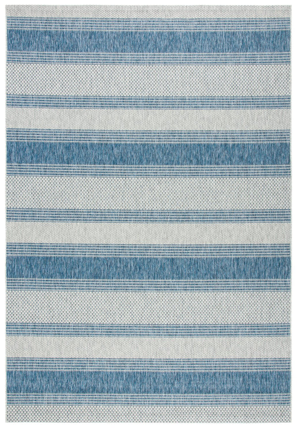 Safavieh Courtyard Sophisticated Grey And Navy Area Rug - Stylish, Durable Design For Indoor & Outdoor Spaces Grey ,Navy 88% Polypropylene,12% Polyester Cy8464-36812-4r