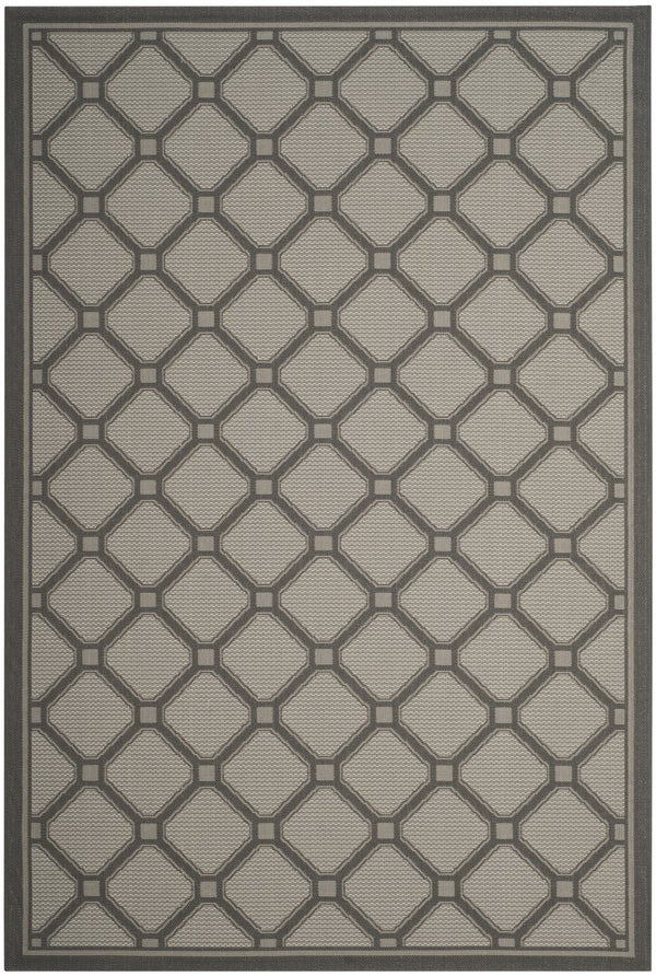 Safavieh Courtyard Exquisite Indoor/Outdoor Area Rug With Geometric Design For Timeless Elegance And Durability Dark Grey ,Light Grey 88% Polypropylene,12% Polyester Cy8471-07812-810