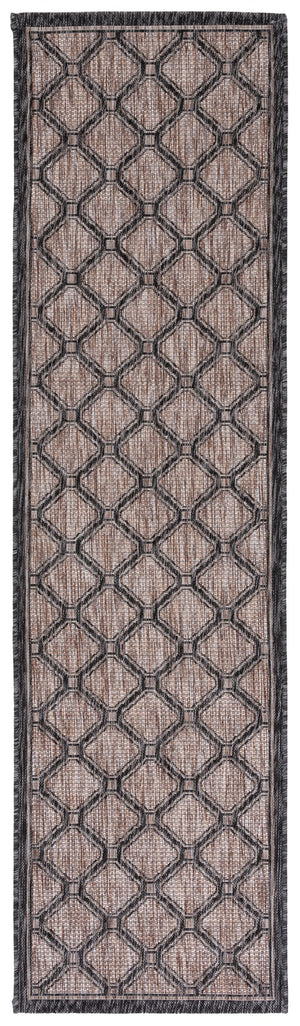 Safavieh Courtyard Exquisite Indoor/Outdoor Area Rug With Geometric Design For Timeless Elegance And Durability Dark Grey ,Light Grey 88% Polypropylene,12% Polyester Cy8471-07812-810