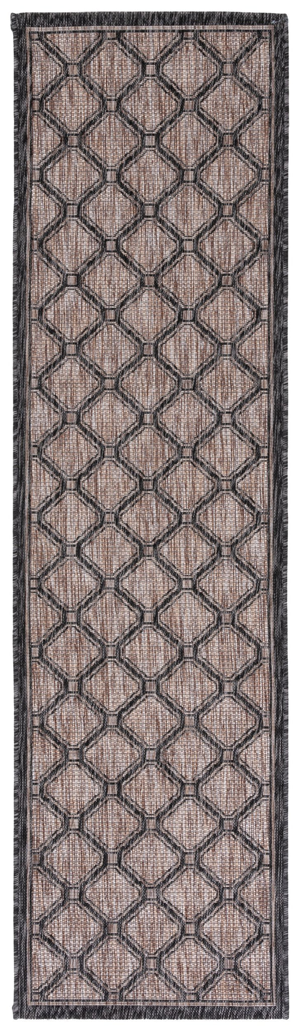Safavieh Courtyard Exquisite Indoor/Outdoor Area Rug With Geometric Design For Timeless Elegance And Durability Dark Grey ,Light Grey 88% Polypropylene,12% Polyester Cy8471-07812-810