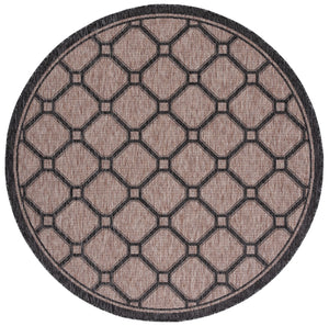 Safavieh Courtyard Exquisite Indoor/Outdoor Area Rug With Geometric Design For Timeless Elegance And Durability Dark Grey ,Light Grey 88% Polypropylene,12% Polyester Cy8471-07812-810