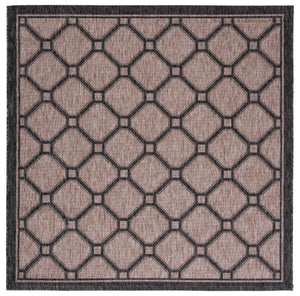 Safavieh Courtyard Exquisite Indoor/Outdoor Area Rug With Geometric Design For Timeless Elegance And Durability Dark Grey ,Light Grey 88% Polypropylene,12% Polyester Cy8471-07812-810