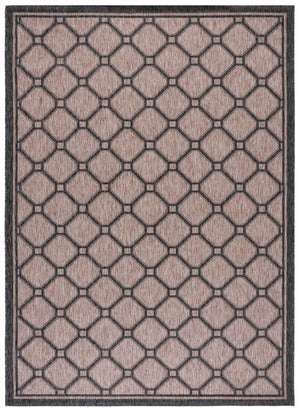 Safavieh Courtyard Exquisite Indoor/Outdoor Area Rug With Geometric Design For Timeless Elegance And Durability Dark Grey ,Light Grey 88% Polypropylene,12% Polyester Cy8471-07812-810