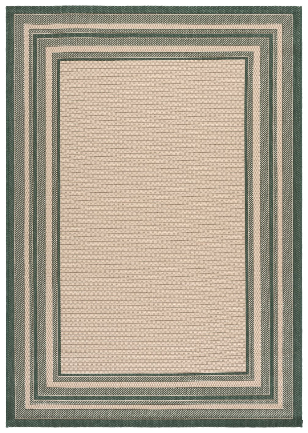 Safavieh Courtyard Elegant Square Area Rug In Natural And Black - Modern Design For Contemporary Spaces Ivory ,Teal 88% Polypropylene,12% Polyester Cy8475-53512-9r