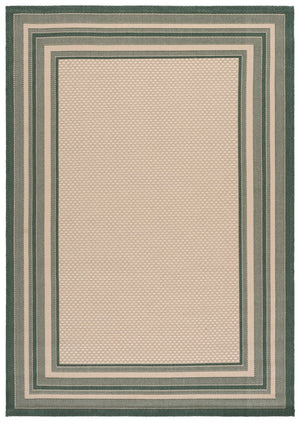 Safavieh Courtyard Elegant Square Area Rug In Natural And Black - Modern Design For Contemporary Spaces Ivory ,Teal 88% Polypropylene,12% Polyester Cy8475-53512-9r