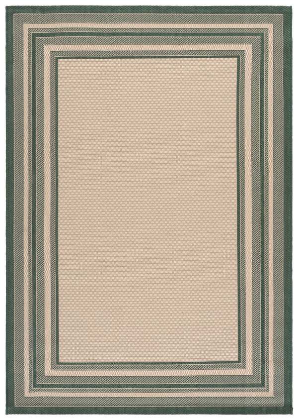 Safavieh Courtyard Elegant Square Area Rug In Natural And Black - Modern Design For Contemporary Spaces Ivory ,Teal 88% Polypropylene,12% Polyester Cy8475-53512-9r