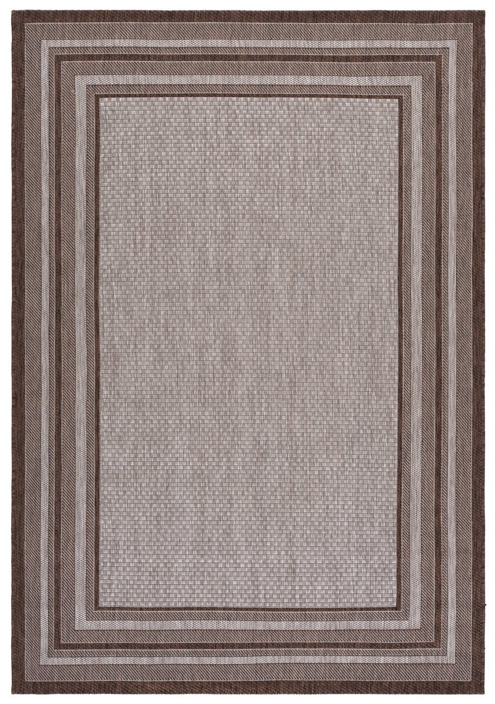 Safavieh Courtyard Elegant Square Area Rug In Natural And Black - Modern Design For Contemporary Spaces Ivory ,Teal 88% Polypropylene,12% Polyester Cy8475-53512-9r