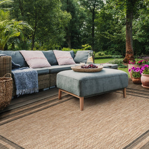 Safavieh Courtyard Elegant Power-loomed Rug For Indoor/Outdoor Spaces - Durable, Stylish, Oeko-tex Certified Natural ,Black 88% Polypropylene,12% Polyester Cy8475-37312-214
