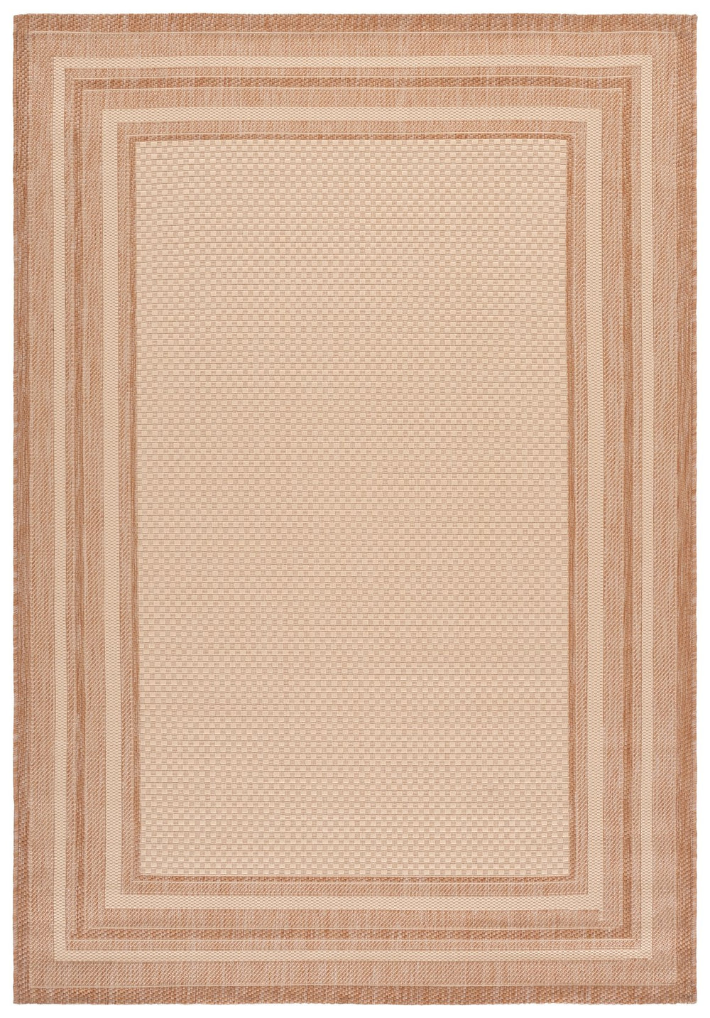 Safavieh Courtyard Low-Profile Runner Rug, Contemporary Beige With Dark Green Accents, Durable Power-Loomed 2'-3" x 8'-0" BEIGE / DARK BEIG CY8475-39312-28