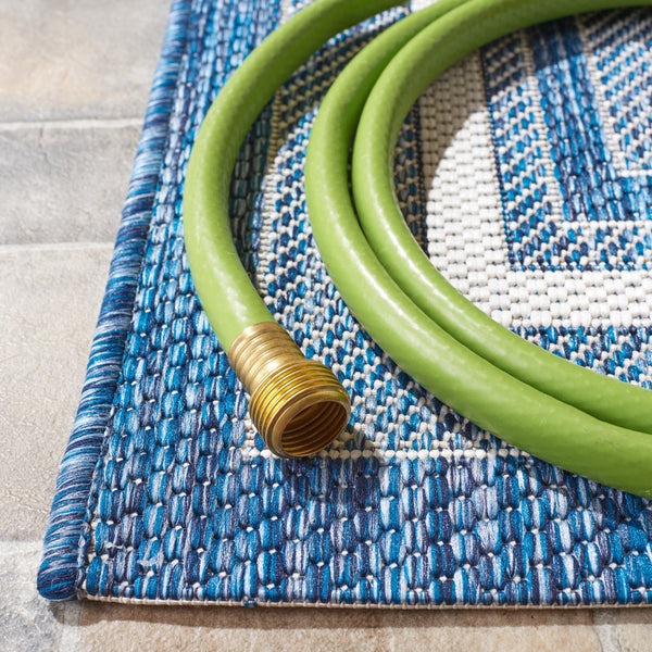 Safavieh Courtyard Elegant Power-loomed Rug For Indoor/Outdoor Spaces - Durable, Stylish, Oeko-tex Certified Natural ,Black 88% Polypropylene,12% Polyester Cy8475-37312-214