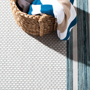 Safavieh Courtyard Elegant Power-loomed Rug For Indoor/Outdoor Spaces - Durable, Stylish, Oeko-tex Certified Ivory ,Black 88% Polypropylene,12% Polyester Cy8475-53712-9sq