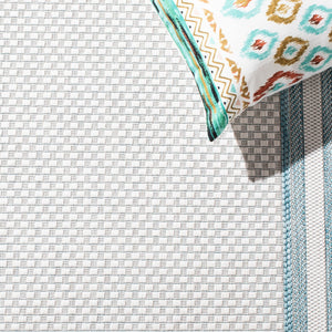 Safavieh Courtyard Elegant Power-loomed Rug For Indoor/Outdoor Spaces - Durable, Stylish, Oeko-tex Certified Ivory ,Black 88% Polypropylene,12% Polyester Cy8475-53712-9sq