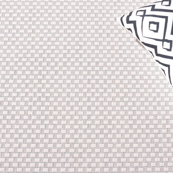 Safavieh Courtyard Elegant Power-loomed Rug For Indoor/Outdoor Spaces - Durable, Stylish, Oeko-tex Certified Ivory ,Black 88% Polypropylene,12% Polyester Cy8475-53712-9sq