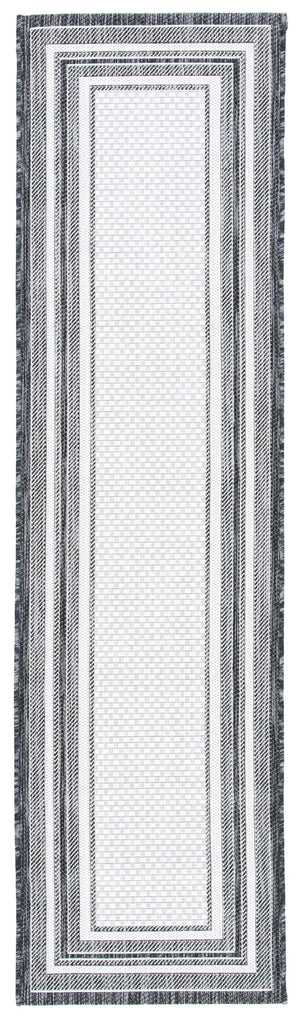 Safavieh Courtyard Modern Beige Area Rug With Deep Green Accents – Power-Loomed Turkey, Stain-Resistant 5X7 6'-0" x 8'-0" CY8475-53712-68