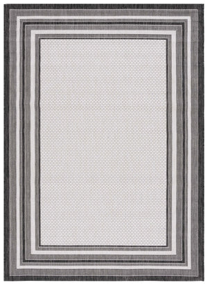 Safavieh Courtyard Modern Beige Area Rug With Deep Green Accents – Power-Loomed Turkey, Stain-Resistant 5X7 6'-0" x 8'-0" CY8475-53712-68