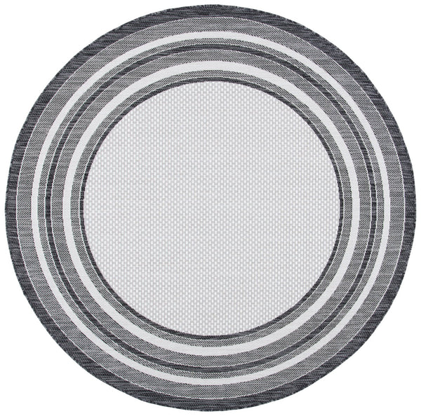 Safavieh Courtyard Modern Beige Area Rug With Deep Green Accents – Power-Loomed Turkey, Stain-Resistant 5X7 6'-0" x 8'-0" CY8475-53712-68