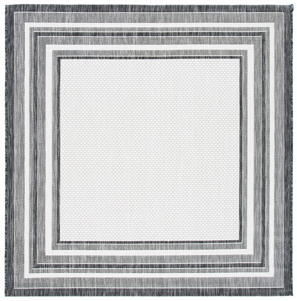 Safavieh Courtyard Modern Beige Area Rug With Deep Green Accents – Power-Loomed Turkey, Stain-Resistant 5X7 6'-0" x 8'-0" CY8475-53712-68