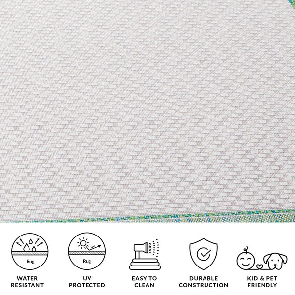 Safavieh Courtyard Elegant Power-loomed Rug For Indoor/Outdoor Spaces - Durable, Stylish, Oeko-tex Certified Natural ,Black 88% Polypropylene,12% Polyester Cy8475-37312-214