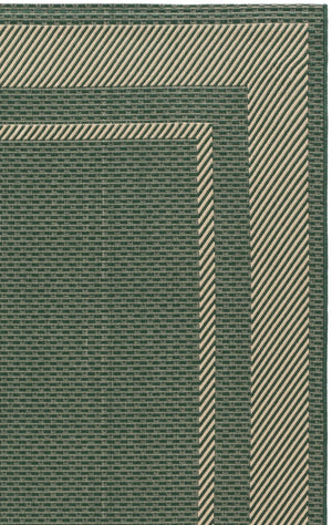 Safavieh Courtyard Round Area Rug — Calming Green & Neutral Tones, Low-Profile Power-Loomed Durability For Homes 6'-7" x 6'-7" GREEN / BEIGE CY8477-32221-7R