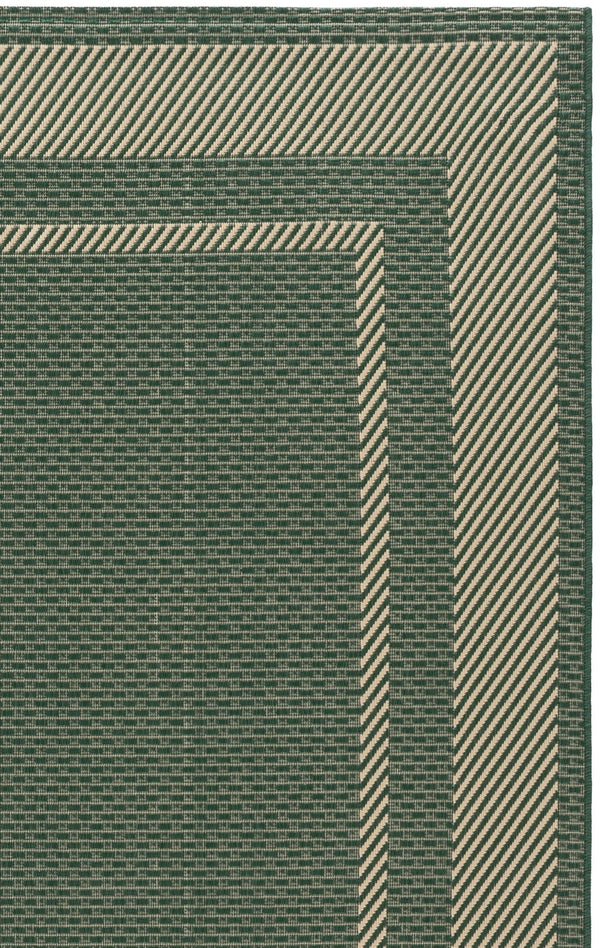 Safavieh Courtyard Round Area Rug — Calming Green & Neutral Tones, Low-Profile Power-Loomed Durability For Homes 6'-7" x 6'-7" GREEN / BEIGE CY8477-32221-7R