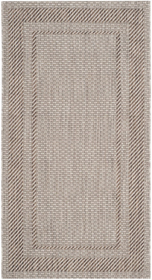 Safavieh Courtyard Elegant Beige/Brown Indoor/Outdoor Rug - Timeless Style For Hallways & Entryways Beige ,Black 88% Polypropylene,12% Polyester Cy8477-36612-28