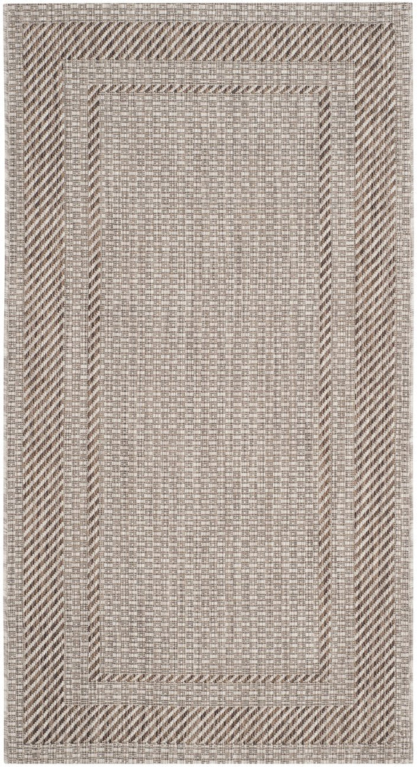 Safavieh Courtyard Elegant Beige/Brown Indoor/Outdoor Rug - Timeless Style For Hallways & Entryways Beige ,Black 88% Polypropylene,12% Polyester Cy8477-36612-28