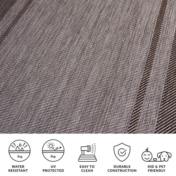 Safavieh Courtyard Round Area Rug — Calming Green & Neutral Tones, Low-Profile Power-Loomed Durability For Homes 6'-7" x 6'-7" GREEN / BEIGE CY8477-32221-7R