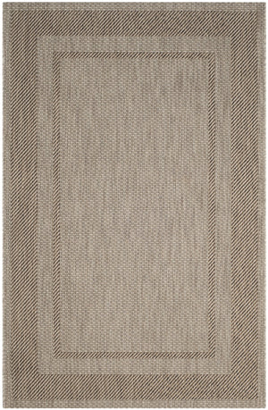 Safavieh Courtyard Elegant Beige/Brown Indoor/Outdoor Rug - Timeless Style For Hallways & Entryways Beige ,Black 88% Polypropylene,12% Polyester Cy8477-36612-28