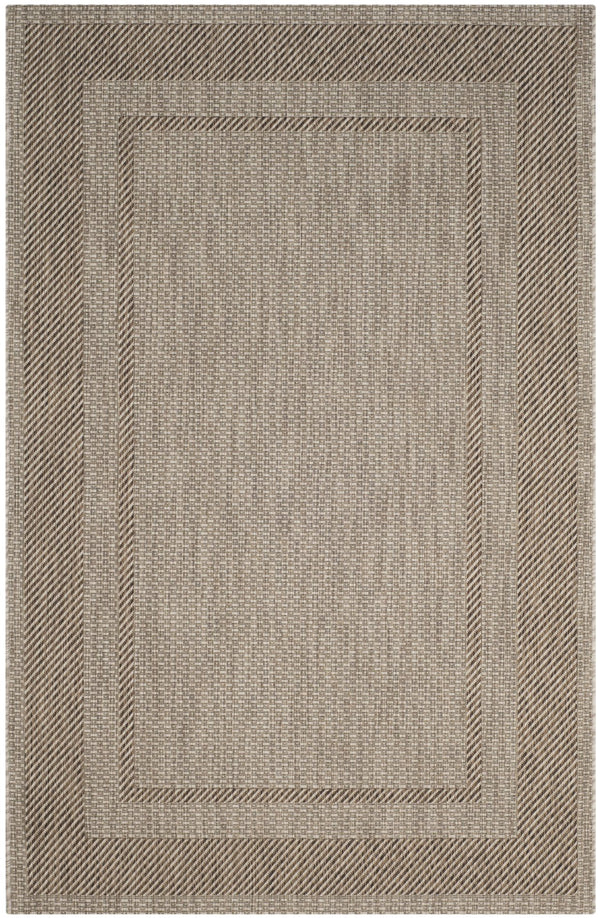 Safavieh Courtyard Elegant Beige/Brown Indoor/Outdoor Rug - Timeless Style For Hallways & Entryways Beige ,Black 88% Polypropylene,12% Polyester Cy8477-36612-28