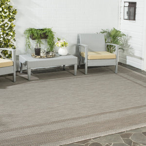 Safavieh Courtyard Elegant Beige/Brown Indoor/Outdoor Rug - Timeless Style For Hallways & Entryways Beige ,Black 88% Polypropylene,12% Polyester Cy8477-36612-28