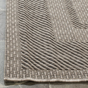 Safavieh Courtyard Elegant Beige/Brown Indoor/Outdoor Rug - Timeless Style For Hallways & Entryways Beige ,Black 88% Polypropylene,12% Polyester Cy8477-36612-28