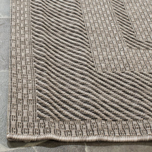 Safavieh Courtyard Round Area Rug — Calming Green & Neutral Tones, Low-Profile Power-Loomed Durability For Homes 6'-7" x 6'-7" GREEN / BEIGE CY8477-32221-7R