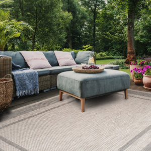 Safavieh Courtyard Elegant Beige/Brown Indoor/Outdoor Rug - Timeless Style For Hallways & Entryways Beige ,Black 88% Polypropylene,12% Polyester Cy8477-36612-28