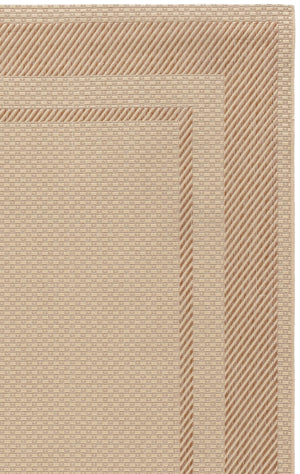 Safavieh Courtyard Round Area Rug — Calming Green & Neutral Tones, Low-Profile Power-Loomed Durability For Homes 6'-7" x 6'-7" BEIGE / DARK BEIG CY8477-39312-7R