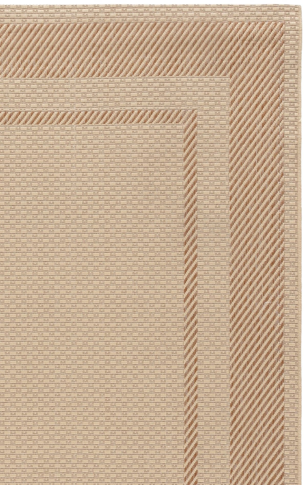 Safavieh Courtyard Round Area Rug — Calming Green & Neutral Tones, Low-Profile Power-Loomed Durability For Homes 6'-7" x 6'-7" BEIGE / DARK BEIG CY8477-39312-7R
