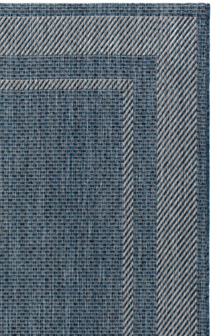 Safavieh Courtyard Round Area Rug — Calming Green & Neutral Tones, Low-Profile Power-Loomed Durability For Homes 6'-7" x 6'-7" NAVY / GREY CY8477-40021-7R
