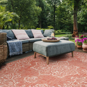 Safavieh Courtyard Elegant Aqua And Grey Area Rug – Durable, Soft, Oeko-tex Certified For Indoor & Outdoor Use Brown ,Beige 88% Polypropylene,12% Polyester Cy8481-36321-212