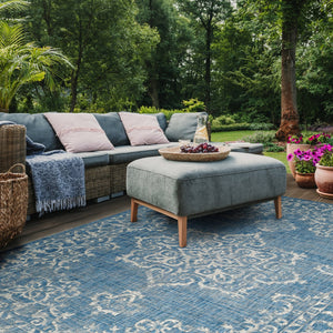 Safavieh Courtyard Elegant Aqua And Grey Area Rug – Durable, Soft, Oeko-tex Certified For Indoor & Outdoor Use Brown ,Beige 88% Polypropylene,12% Polyester Cy8481-36321-212