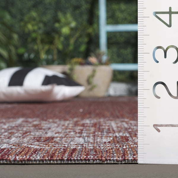 Safavieh Courtyard Stylish Area Rug For Indoor & Outdoor Use - Durable, Oeko-tex Certified Elegance Black ,Natural 88% Polypropylene,12% Polyester Cy8482-37321-6